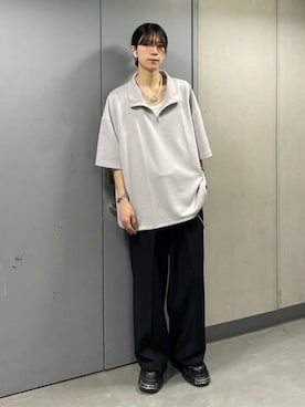 「WEGO（ウィゴー）のアイテム（スラックス）」を使った、WEGOさん（メンズ・176cm）の春コーディネート
