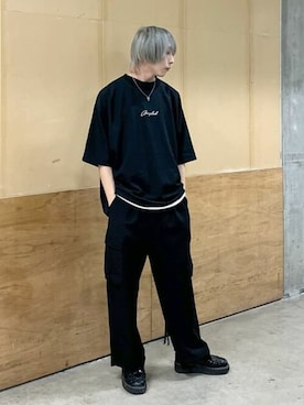 「LUCY（ルーシー）のアイテム（パンツ）」を使った、WEGOさん（メンズ・178cm）の春コーディネート