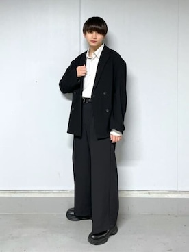 「WEGO（ウィゴー）のアイテム（スラックス）」を使った、WEGOさん（メンズ・178cm）の春コーディネート
