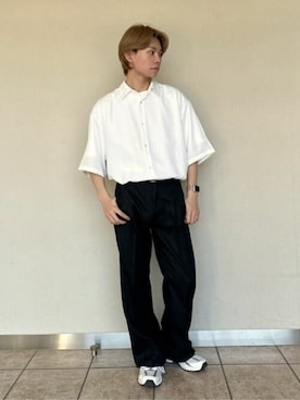 「THE STANDARD（ザスタンダード）のアイテム（パンツ）」を使った、WEGOさん（メンズ・173cm）の春コーディネート