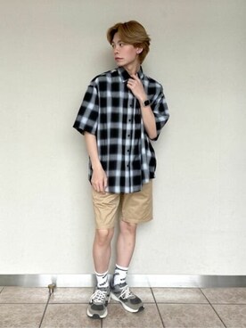「WEGO（ウィゴー）のアイテム（チノパンツ）」を使った、WEGOさん（メンズ・173cm）の春コーディネート