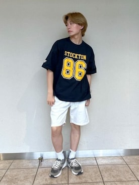「WEGO（ウィゴー）のアイテム（チノパンツ）」を使った、WEGOさん（メンズ・173cm）の春コーディネート