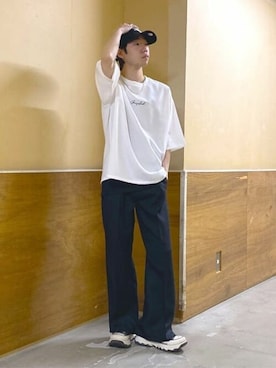「THE STANDARD（ザスタンダード）のアイテム（パンツ）」を使った、WEGOさん（メンズ・170cm）の春コーディネート