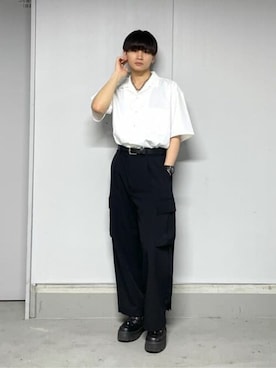 「LUCY（ルーシー）のアイテム（パンツ）」を使った、WEGOさん（メンズ・178cm）の春コーディネート