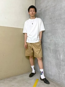 「WEGO（ウィゴー）のアイテム（チノパンツ）」を使った、WEGOさん（メンズ・174cm）の春コーディネート