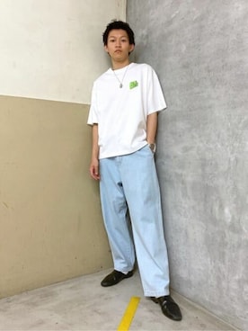 「BEN DAVIS（ベンデイビス）のアイテム（トップス）」を使った、WEGOさん（メンズ・174cm）の夏コーディネート