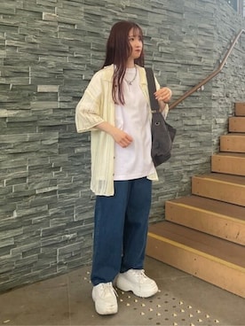 「BEN DAVIS（ベンデイビス）のアイテム」を使った、WEGOさん（レディース・155cm）の夏コーディネート