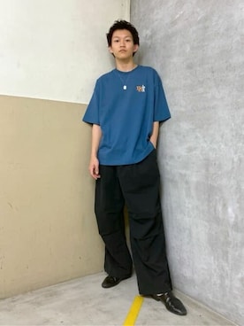 「BEN DAVIS（ベンデイビス）のアイテム（トップス）」を使った、WEGOさん（メンズ・174cm）の夏コーディネート