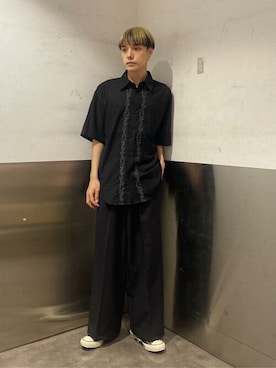 「WEGO（ウィゴー）のアイテム（スラックス）」を使った、WEGOさん（メンズ・177cm）の夏コーディネート