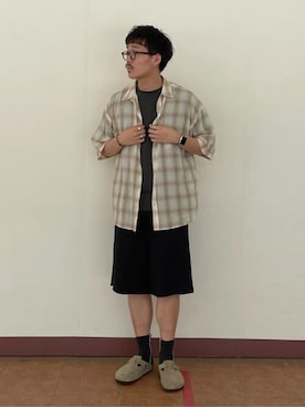 「WEGO（ウィゴー）のアイテム（スウェットパンツ）」を使った、WEGOさん（メンズ・180cm）の夏コーディネート