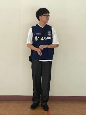 「WEGO（ウィゴー）のアイテム（バッグ）」を使った、WEGOさん（メンズ・178cm）の夏コーディネート