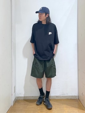 「BEN DAVIS（ベンデイビス）のアイテム（トップス）」を使った、WEGOさん（メンズ・175cm）の夏コーディネート