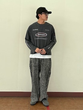 「ピグメント」｜「アイテム（帽子）」を使った、WEGOさん（メンズ・178cm）の秋コーディネート