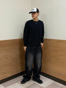 「WEGO（ウィゴー）のアイテム（帽子）」を使った、WEGOさん（メンズ・177cm）の秋コーディネート
