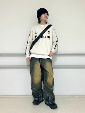 「WEGO（ウィゴー）のアイテム（帽子）」を使った、WEGOさん（メンズ・172cm）の秋コーディネート