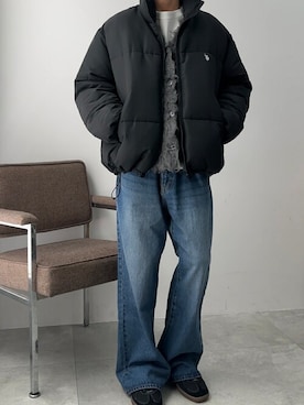 「アイテム（ダウンジャケット/コート）」を使った、WEGOさん（メンズ・175cm）の冬コーディネート