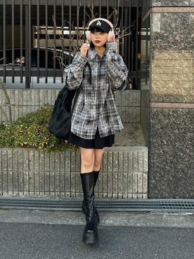 「Figments（フィグメンツ）のアイテム」を使った、WEGOさん（レディース・162cm）の冬コーディネート