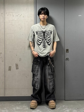 「Figments（フィグメンツ）のアイテム」を使った、WEGOさん（メンズ・176cm）の夏コーディネート