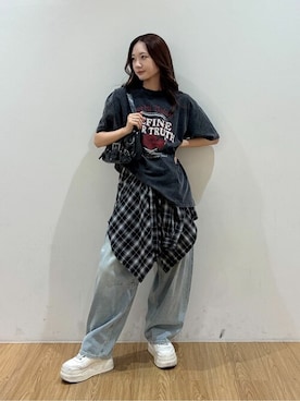 「Figments（フィグメンツ）のアイテム」を使った、WEGOさん（レディース・163cm）の夏コーディネート