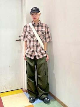 「WEGO（ウィゴー）のアイテム（パンツ）」を使った、WEGOさん（メンズ・167cm）の夏コーディネート