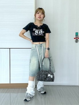 「WEGO（ウィゴー）のアイテム」を使った、WEGOさん（レディース・152cm）の夏コーディネート