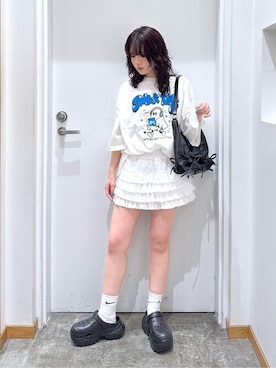 「アイテム（ハンドバッグ）」を使った、WEGOさん（レディース・152cm）の夏コーディネート