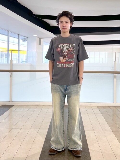 WEGO/【25年春夏新作】ヴィンテージライクグラフィックT