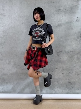 「ミニスカート」｜WEGOさん（レディース・151cm）の夏コーディネート