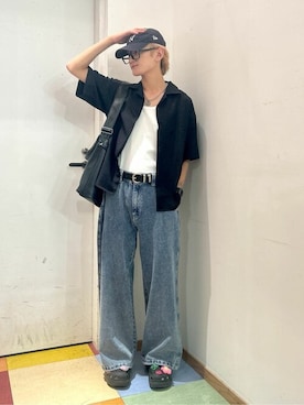 「アイテム（ショルダーバッグ）」を使った、WEGOさん（メンズ・172cm）の夏コーディネート