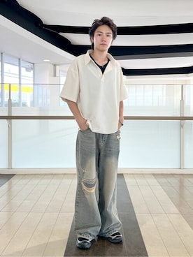 「アイテム（タンクトップ）」を使った、WEGOさん（メンズ・172cm）の夏コーディネート