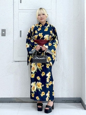 「アイテム（浴衣、その他）」を使った、WEGOさん（レディース・152cm）の夏コーディネート