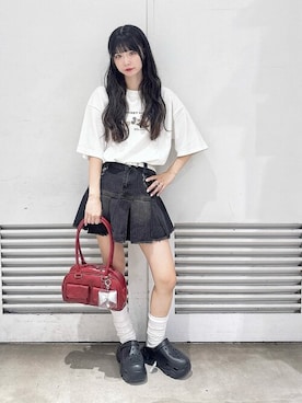 「アイテム（ボストンバッグ）」を使った、WEGOさん（レディース・163cm）の夏コーディネート