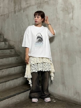 「アイテム（パンツ）」を使った、WEGOさん（レディース・156cm）の夏コーディネート