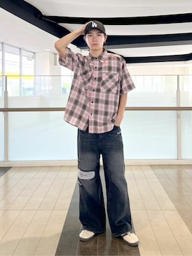 「WEGO（ウィゴー）のアイテム」を使った、WEGOさん（メンズ・172cm）の夏コーディネート