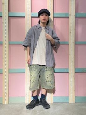 「BROWNY（ブラウニー）のアイテム」を使った、WEGOさん（メンズ・168cm）の夏コーディネート