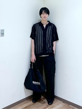 「Dickies（ディッキーズ）の∴WEGO/【25年春夏新作】別注Dickiesドロストショルダー（ショルダーバッグ）」を使った、WEGOさん（メンズ・175cm）の夏コーディネート