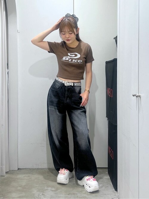∴WEGO/【25年春夏新作】別注PIKOラメ リブT