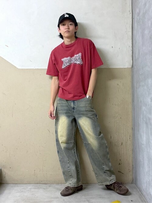 WEGO/【25年春夏新作】コンパクトフィットピグメントグラフィックT