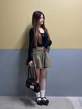 「アイテム（ブラウン系）」を使った、WEGOさん（レディース・155cm）の夏コーディネート