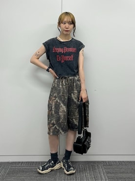 「WEGO（ウィゴー）のアイテム（その他パンツ）」を使った、WEGOさん（レディース・165cm）の夏コーディネート