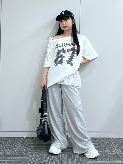 セール】WEGO/【25年春夏新作】レースレイヤードスウェット