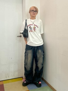 「アイテム（バレッタ/ヘアクリップ）」を使った、WEGOさん（メンズ・172cm）の夏コーディネート