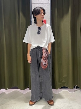 「アイテム（バンダナ/スカーフ）」を使った、WEGOさん（メンズ・169cm）の夏コーディネート
