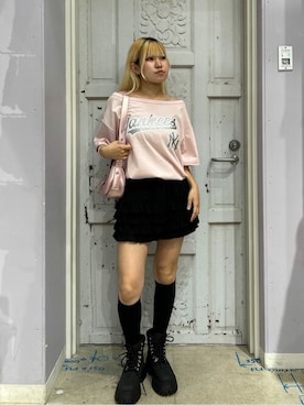 「WEGO（ウィゴー）のアイテム（ハンドバッグ）」を使った、WEGOさん（レディース・156cm）の夏コーディネート