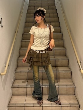 「アイテム（スカート）」を使った、WEGOさん（レディース・160cm）の夏コーディネート