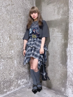 「アイテム（ボストンバッグ）」を使った、WEGOさん（レディース・154cm）の夏コーディネート
