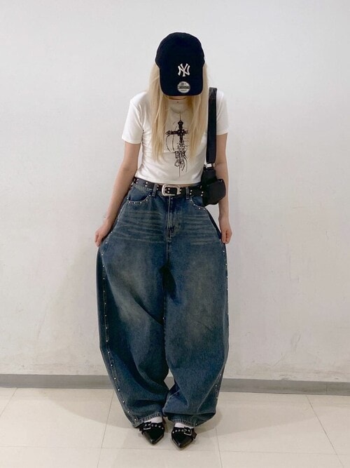 スタッズバレルデニム（デニムパンツ）｜Figments（フィグメンツ）の