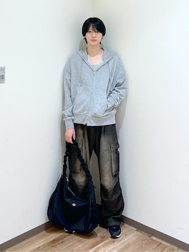 「アイテム（パーカー）」を使った、WEGOさん（メンズ・175cm）の夏コーディネート