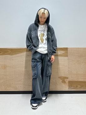 「Tom＆Jerry（トムアンドジェリー）のアイテム」を使った、WEGOさん（メンズ・170cm）の秋コーディネート