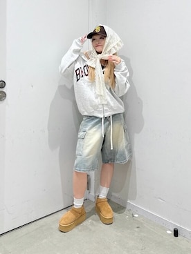 「WEGO（ウィゴー）のアイテム（スカート）」を使った、WEGOさん（レディース・156cm）の秋コーディネート